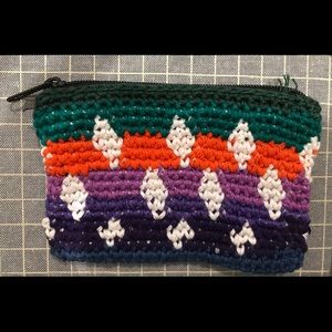 Woven Multicolored coin purse